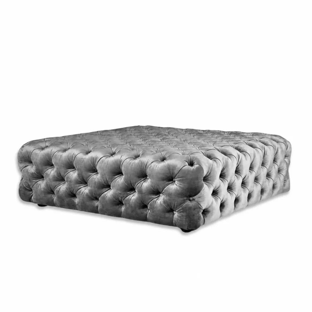 Square Buttoned Ottoman