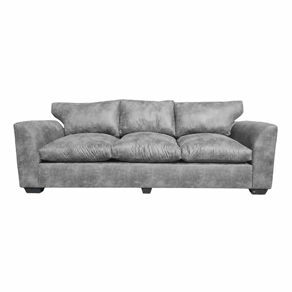 The Mediterranean 3 Seater Brown Tuxedo Sofa Col