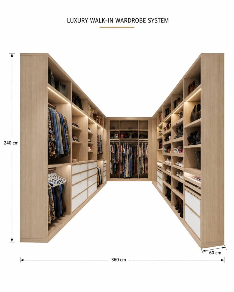 VALENZA ROYAL HINGED DOOR WARDROBE Dimension