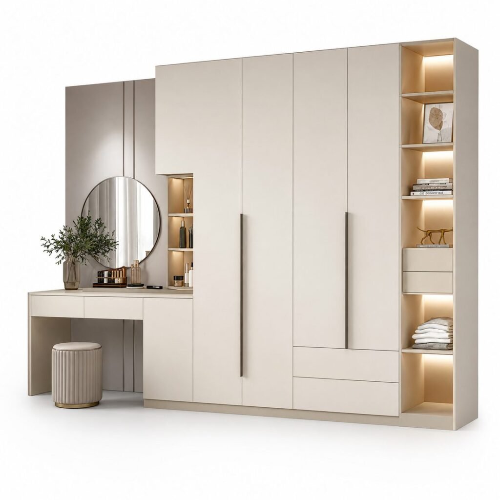 Customized Dresser with Wardrobe Alternate