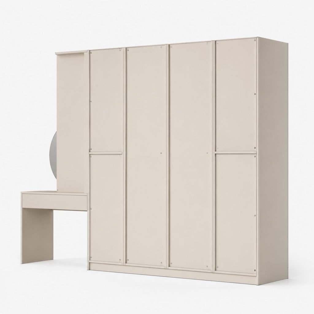 Customized Dresser with Wardrobe Rear