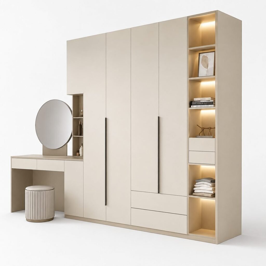 Customized Dresser with Wardrobe Side