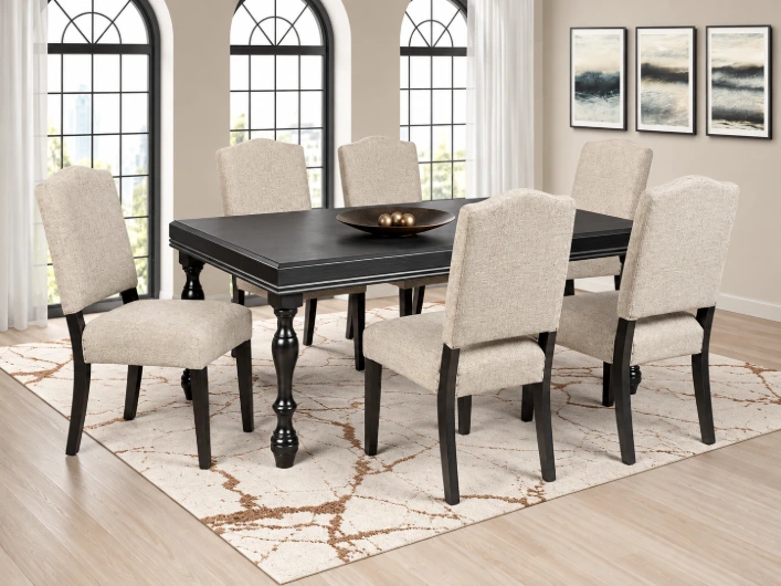 Nessey Table & 6 Hennessey Chairs - Image 4