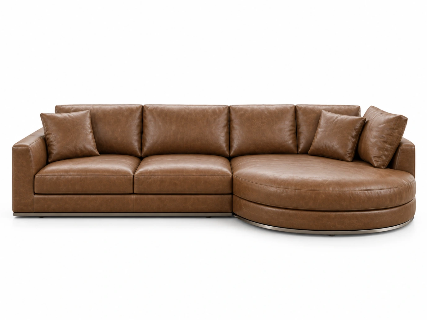 Milano Curved Chaise Sectional Sofa