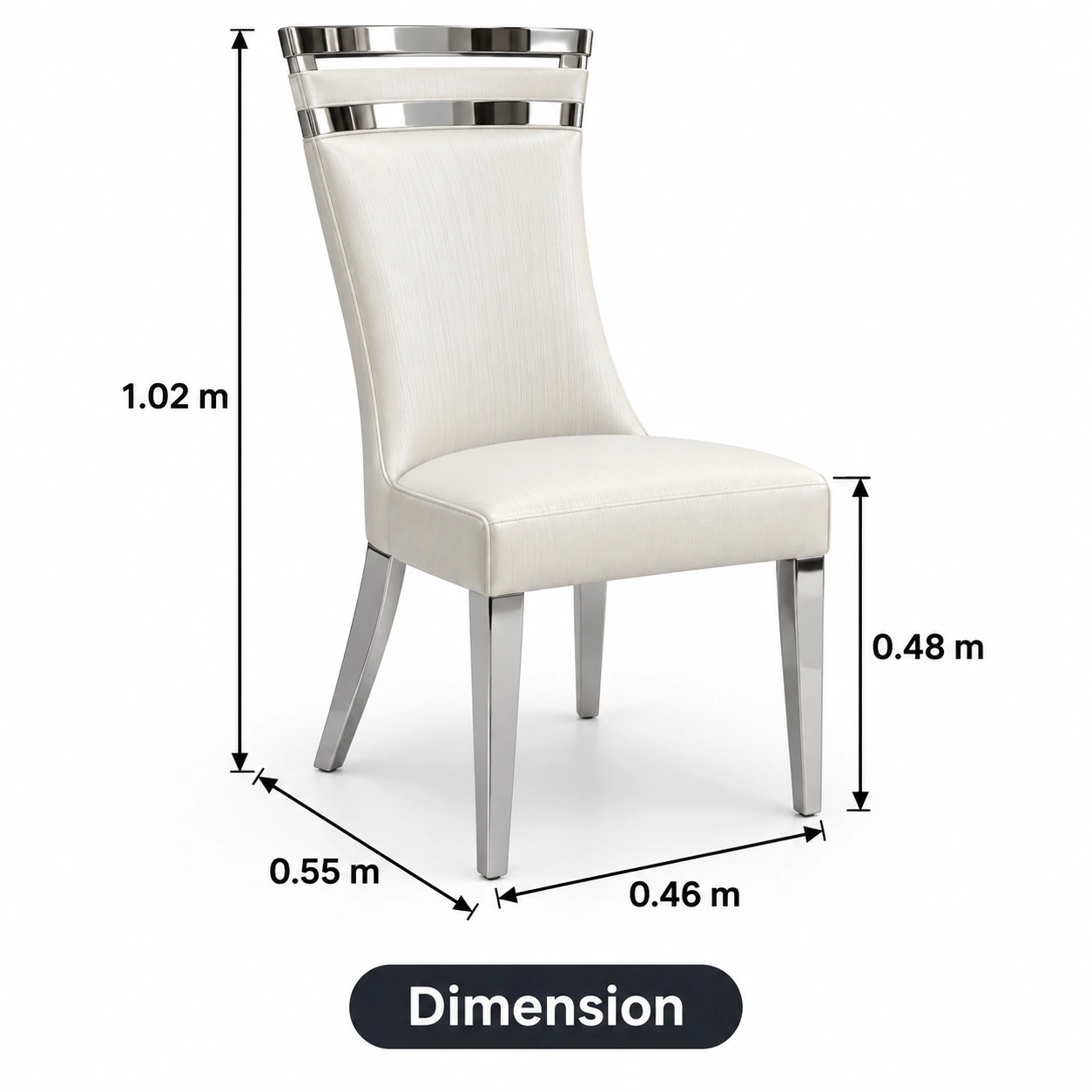 8-Seater Stainless Steel Dining Room Suite - Image 3