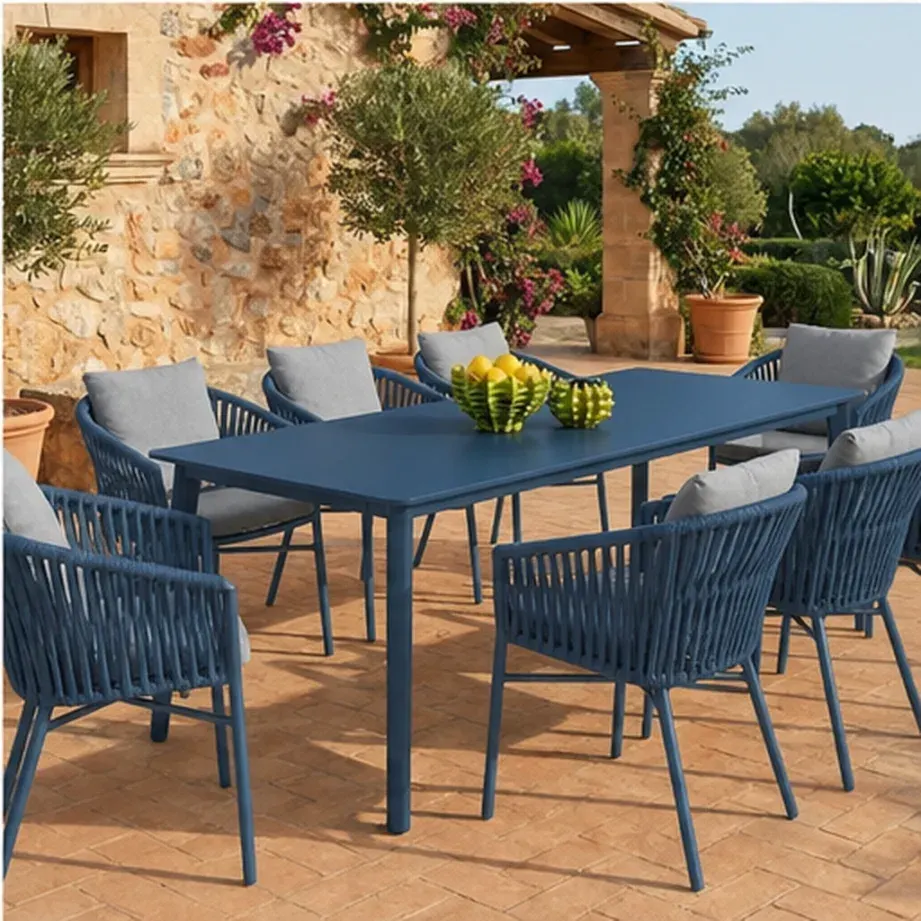 Diva 8 Seater Dining Table – Anthracite - Blue AI