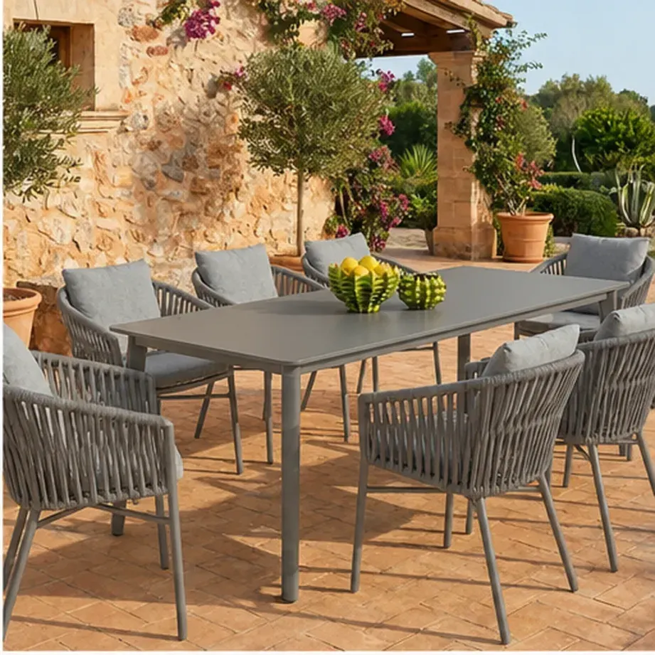 Diva 8 Seater Dining Table – Anthracite - Grey AI