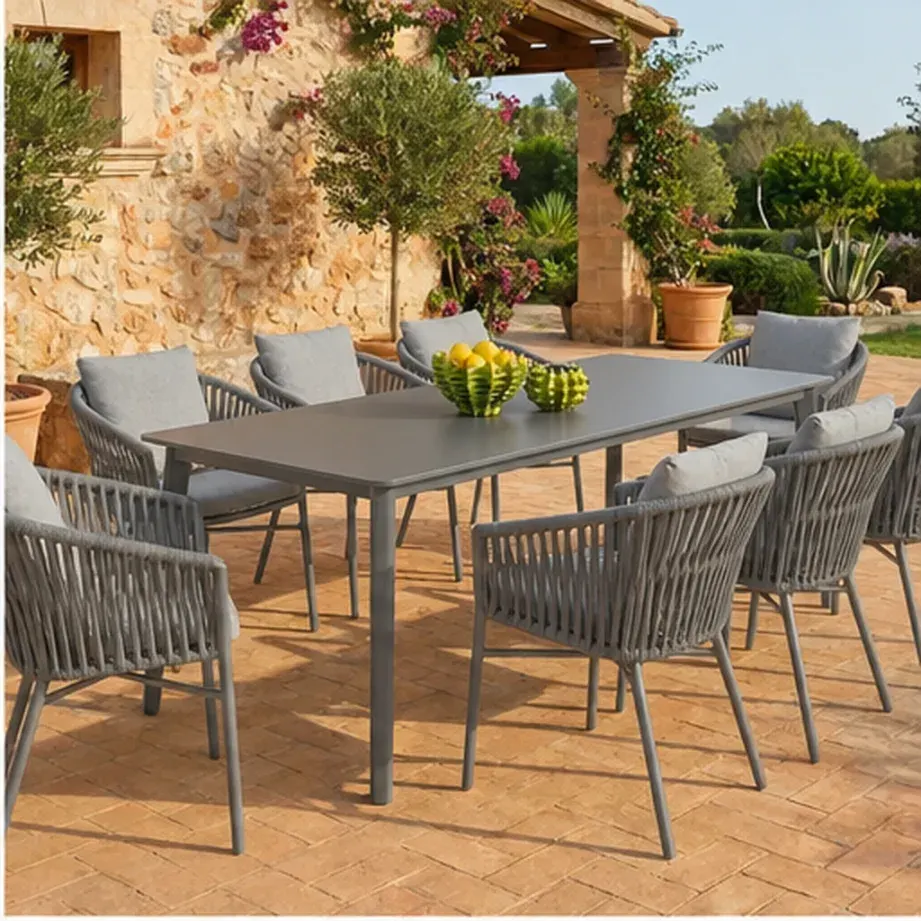 Diva 8 Seater Dining Table – Anthracite - Grey AI
