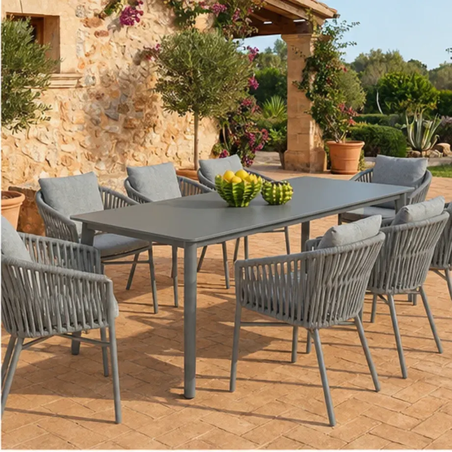 Diva 8 Seater Dining Table – Anthracite - Grey AI