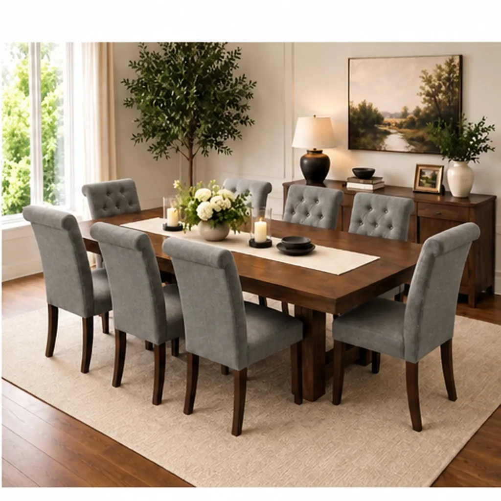 Dominic 8 seater Dining Suite - Grey AI