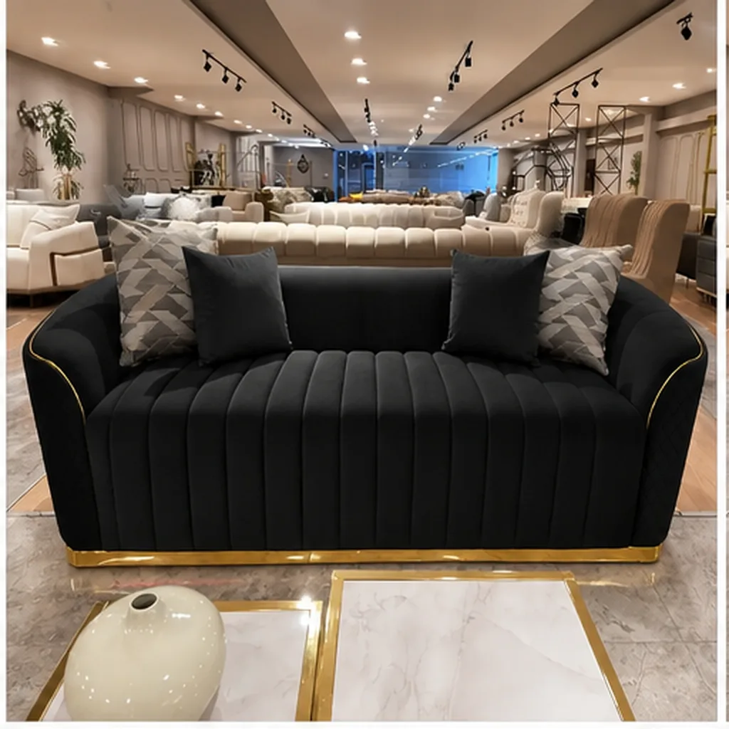 GRAND LUXE SOFA SET - Black AI