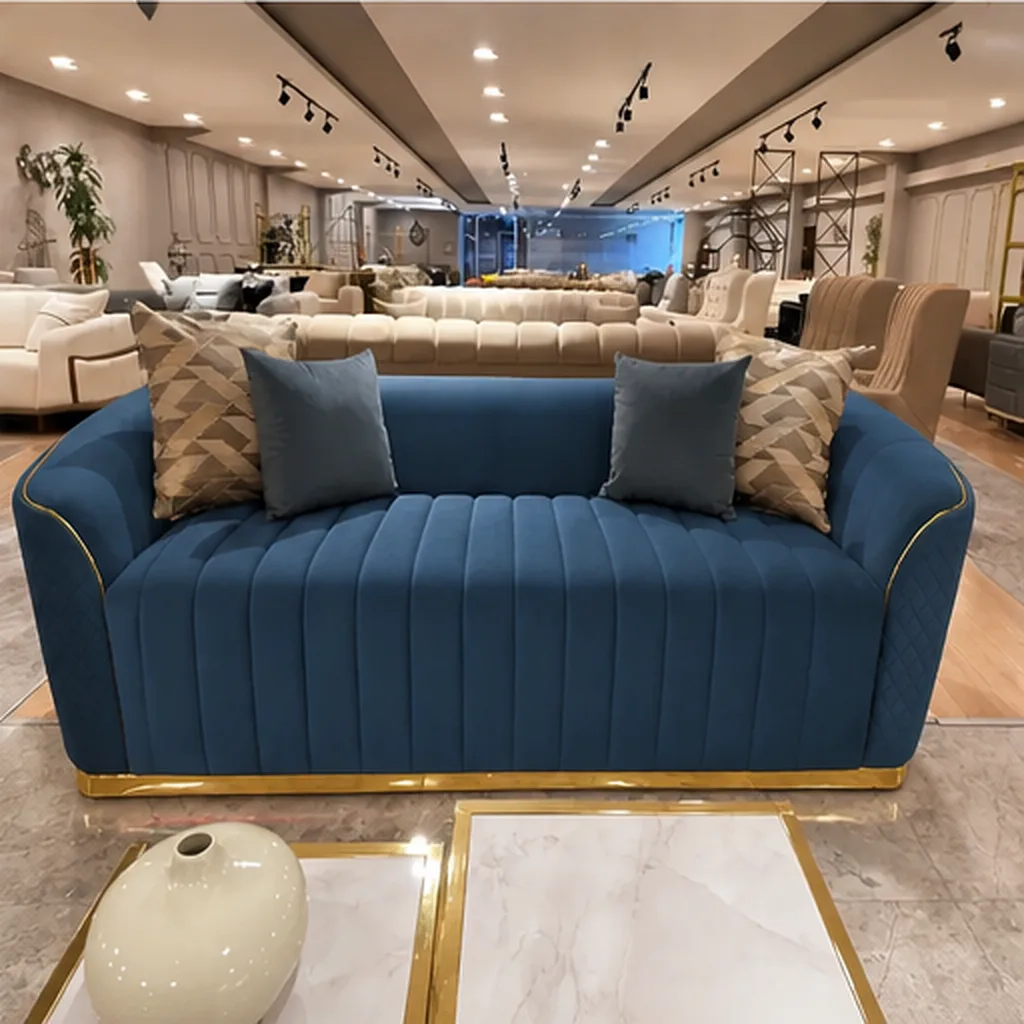 GRAND LUXE SOFA SET - Blue AI