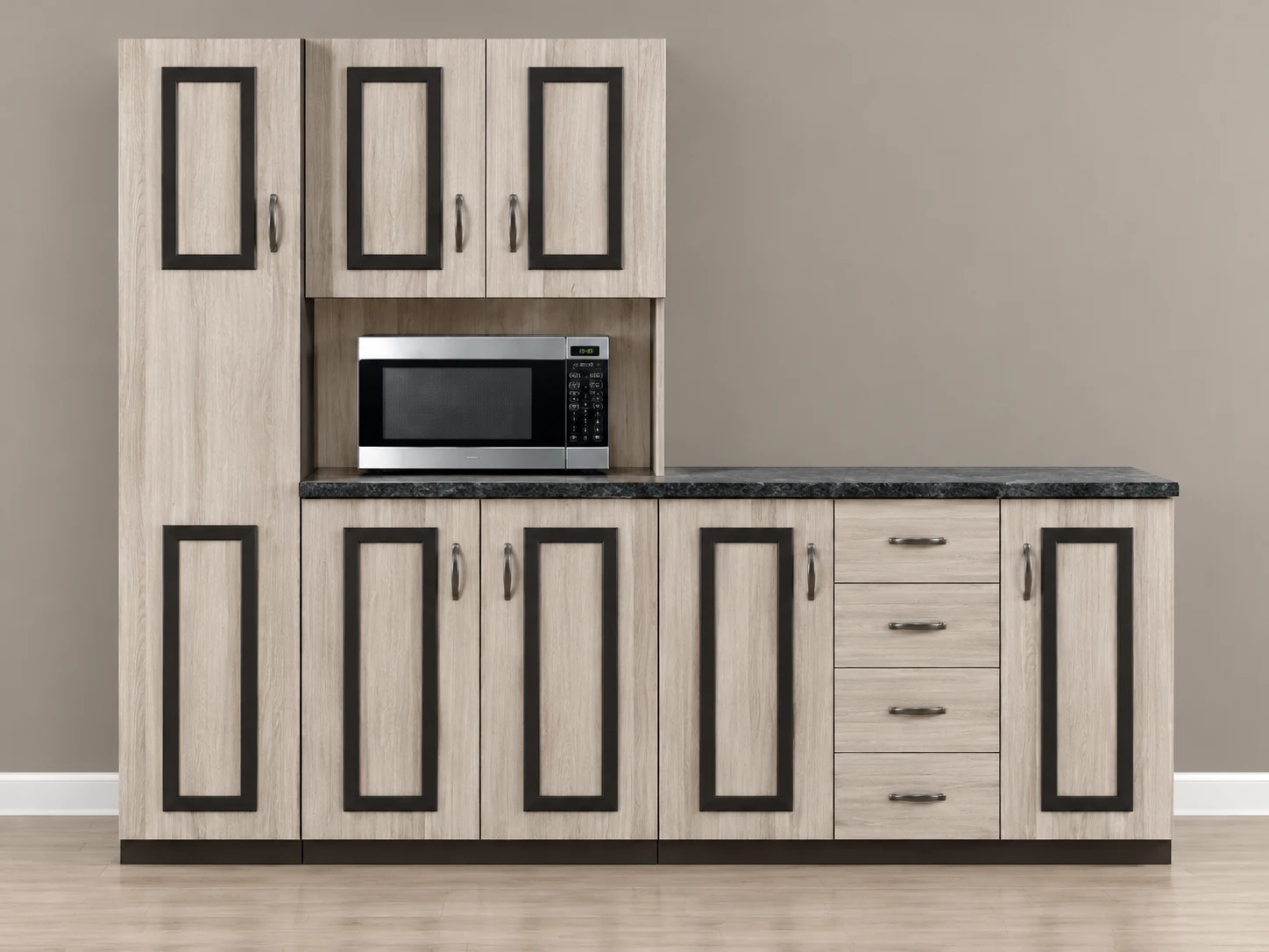 Modern Modular Kitchen Cabinet Set with Ample Storage