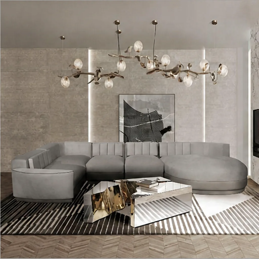 LUCENTO ELITE LOUNGE SOFA - Grey AI