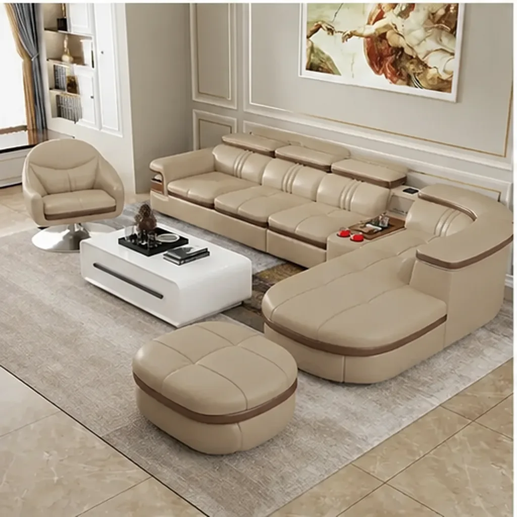 LUXORIA GRAND DESIGNER SOFA - Beige AI