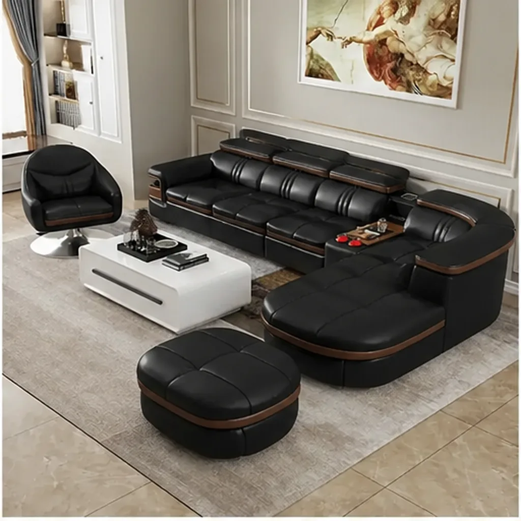 LUXORIA GRAND DESIGNER SOFA - Black AI