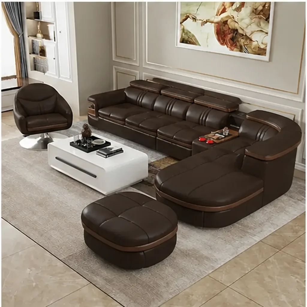 LUXORIA GRAND DESIGNER SOFA - Dark Brown AI