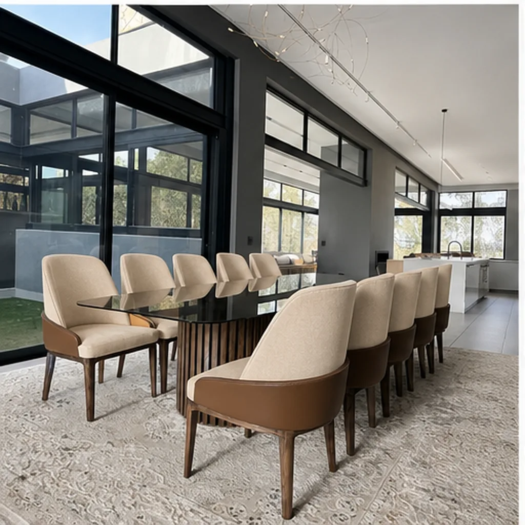 Nokwazi 10 Seater Dining Set - Beige AI
