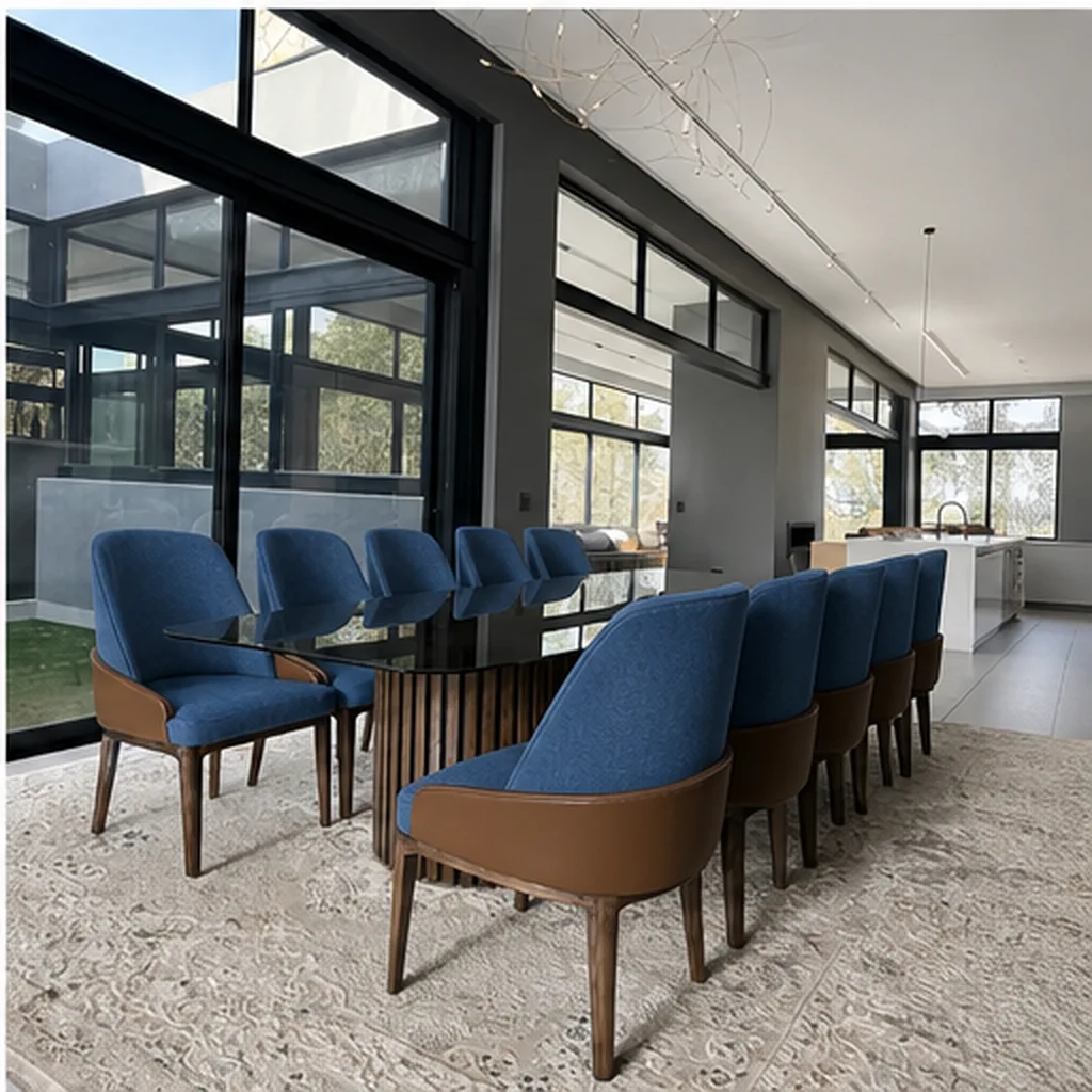 Nokwazi 10 Seater Dining Set - Blue AI