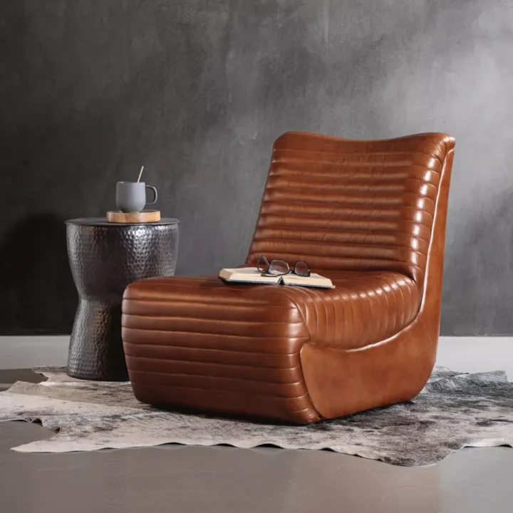 McClane Leather Chair - Bourbon