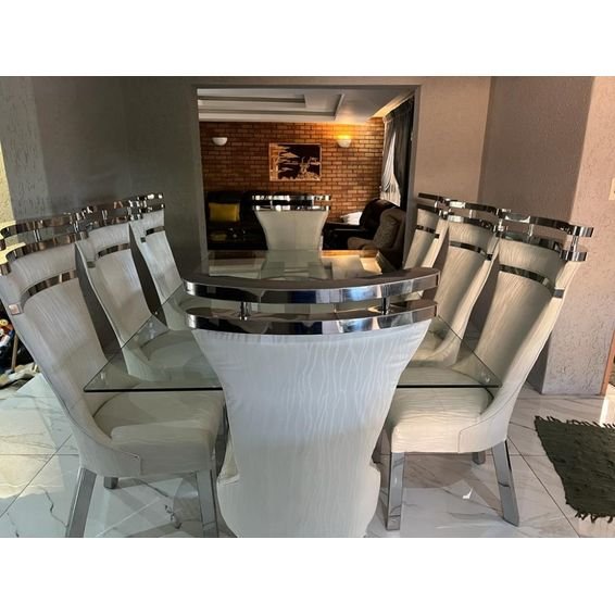 8-Seater Stainless Steel Dining Room Suite