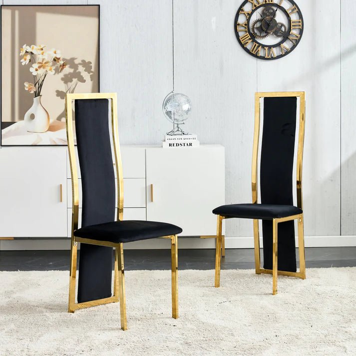 Atalia Modern Upholstered High Back Dining Chairs