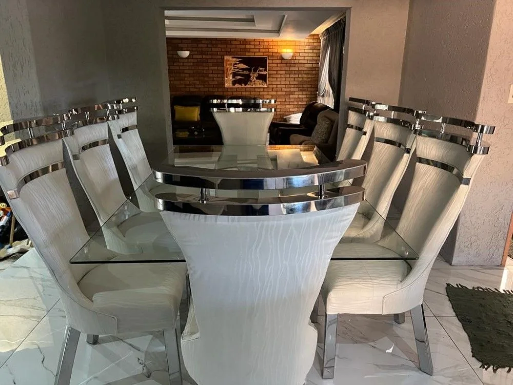 8-Seater Stainless Steel Dining Room Suite