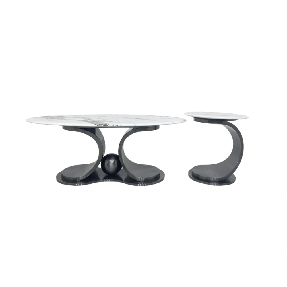 Varenna Marble Coffee Table Set – 2 Piece
