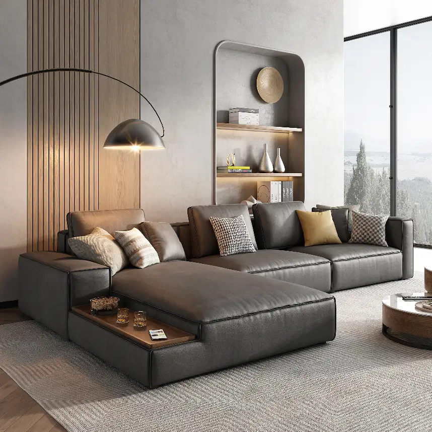 Siddell Premium 4-Seater L-Shape Sofa - Image 5