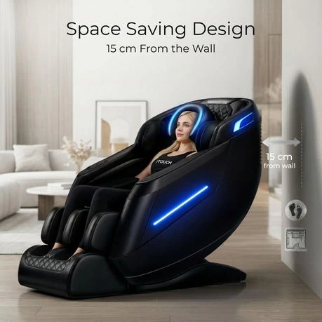 ITOUCH AI Full Body Massage Chair, Voice Control, Zero Gravity, Bluetooth - Shadow Black