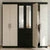 6 Door Wardrobe with Mirror and Drawers featuring a modern design and ample storage space for clothing.