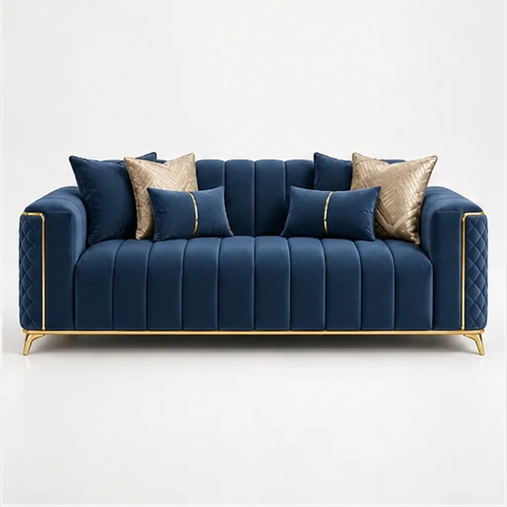 Seraphina Luxe 2 Seater Sofa - Blue AI