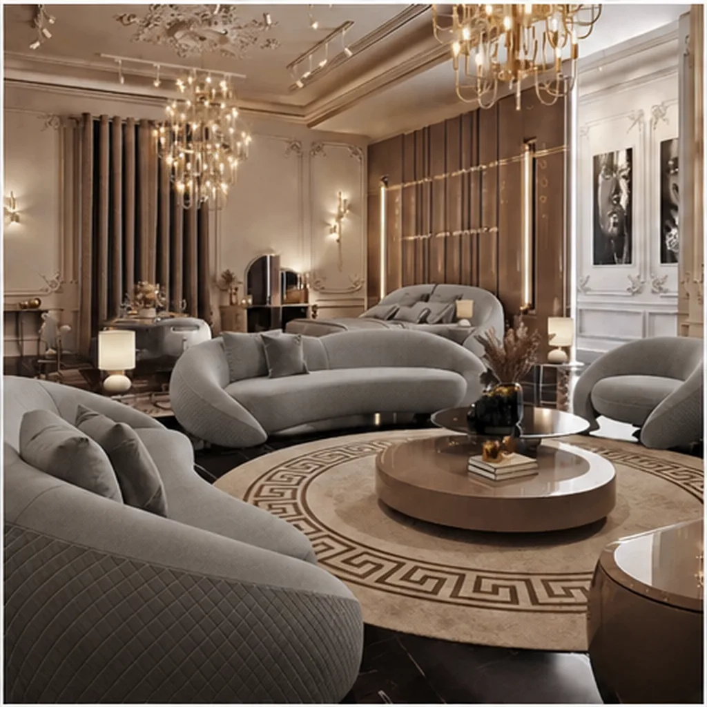 VALENZA SIGNATURE DESIGNER SOFA (FULL SET) - Grey AI
