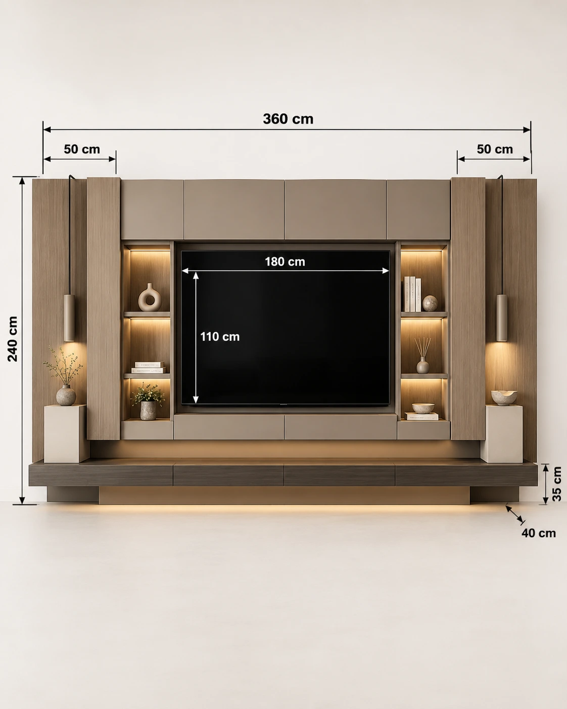 Aurelia Grand TV Wall Console & Entertainment Unit - Image 3
