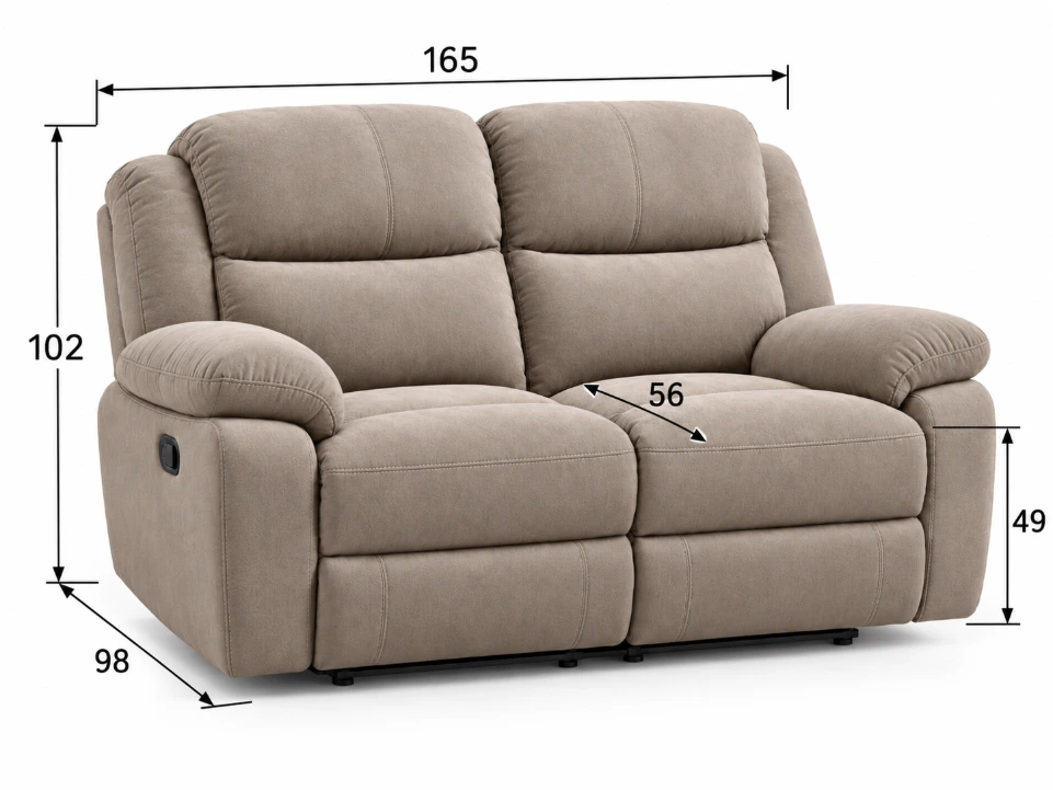 Milano Premium 3+2+1 Microfiber Recliner Lounge Suite - Image 9
