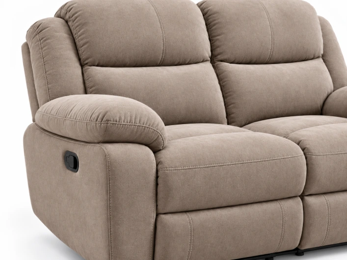Milano Premium 3+2+1 Microfiber Recliner Lounge Suite - Image 11