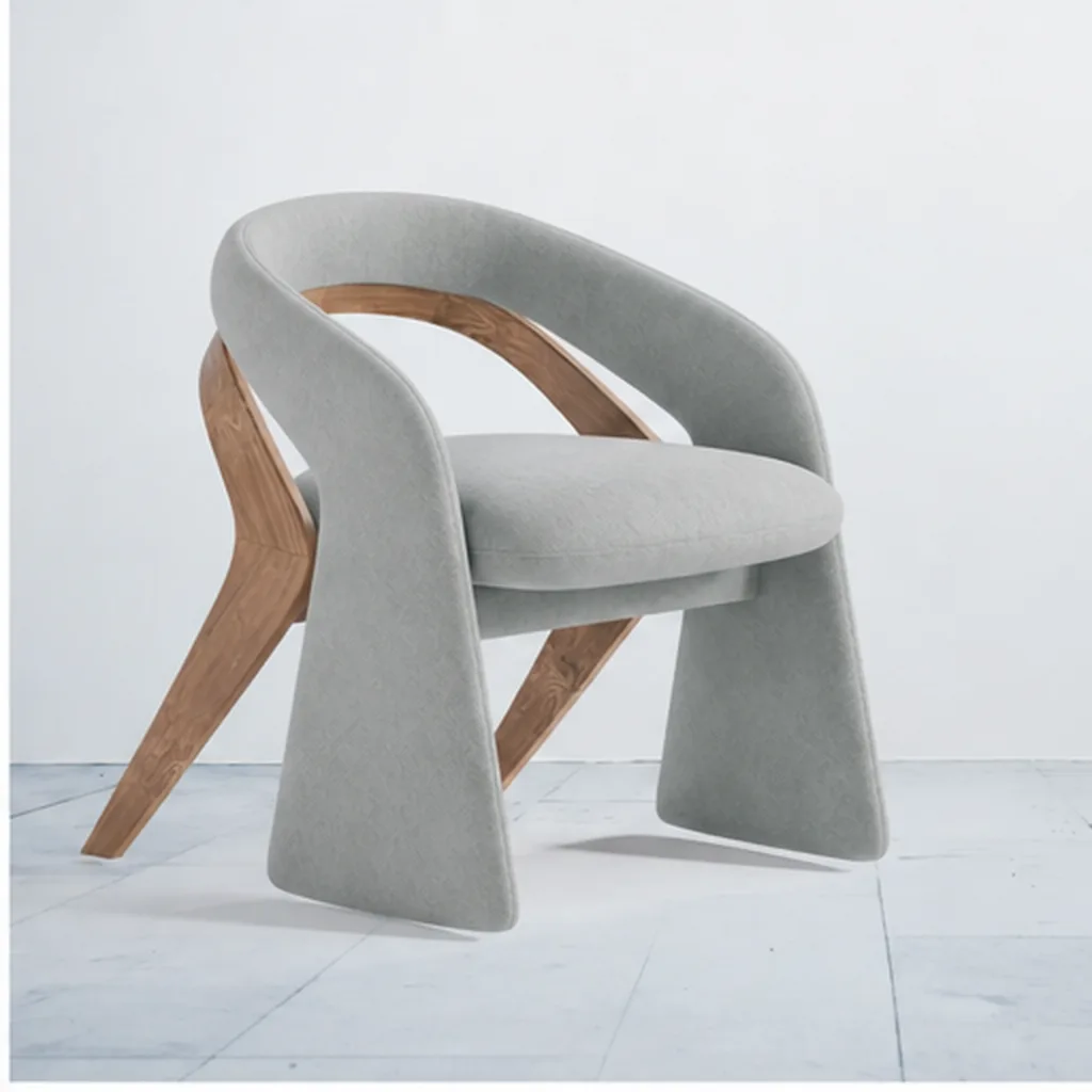 Stylish Comfort Chair - Light Grey AI